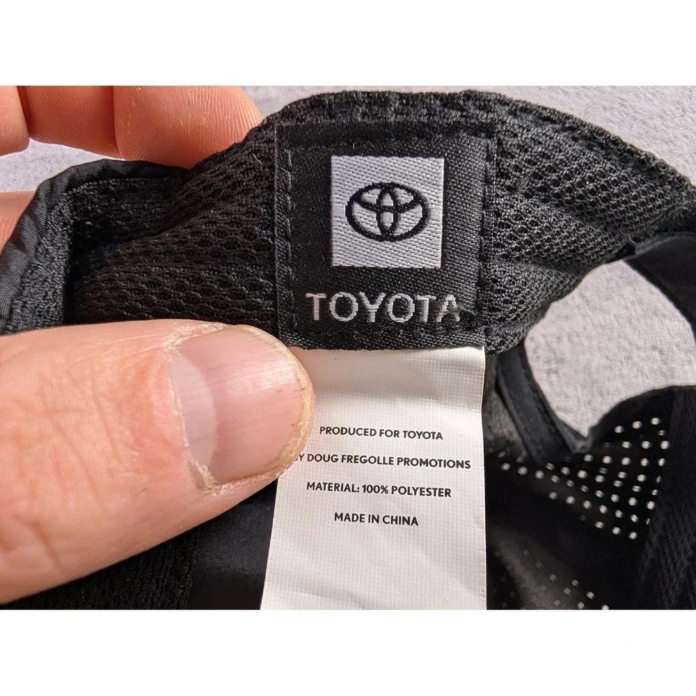 Toyota Black Perforated Performance Baseball Cap Adjustable Hat